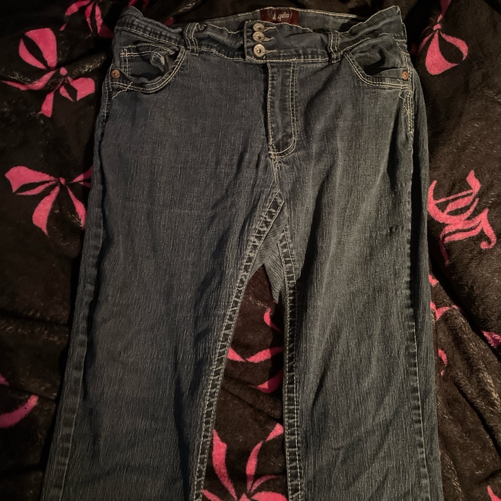 Angels Blue Boot Cut Jeans Classic Denim